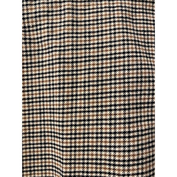 H&M Divided Side Button Plaid Cotton Hounds Tooth Skirt Size 10 - Picture 7 of 7